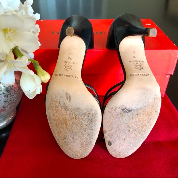 Gently used Claudia Ciuti 7.5 peeptoe heels - Picture 11 of 12